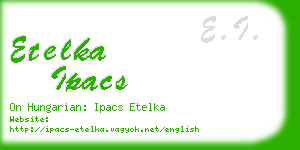 etelka ipacs business card